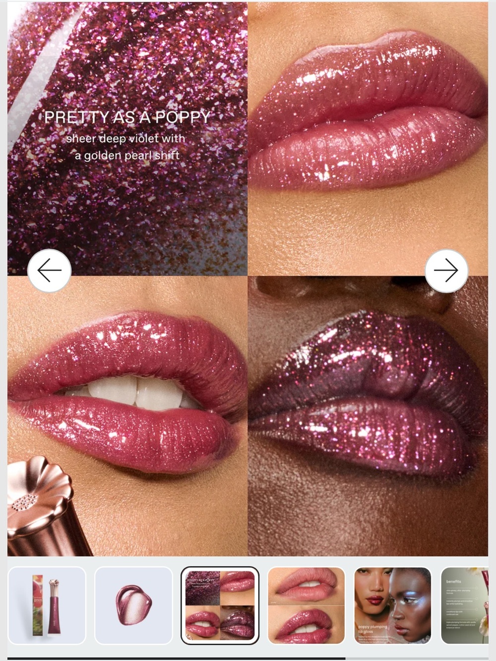Wicked for Good Pretty As A Poppy Plumping Lip Gloss - New - Picture 5 of 9